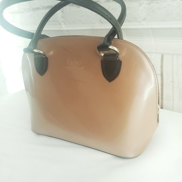 Beijo Womens Brown Leather Double Handles Zip Around Inner Compartments Handbag - Picture 2 of 14